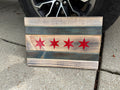 Chicago flag wall decor